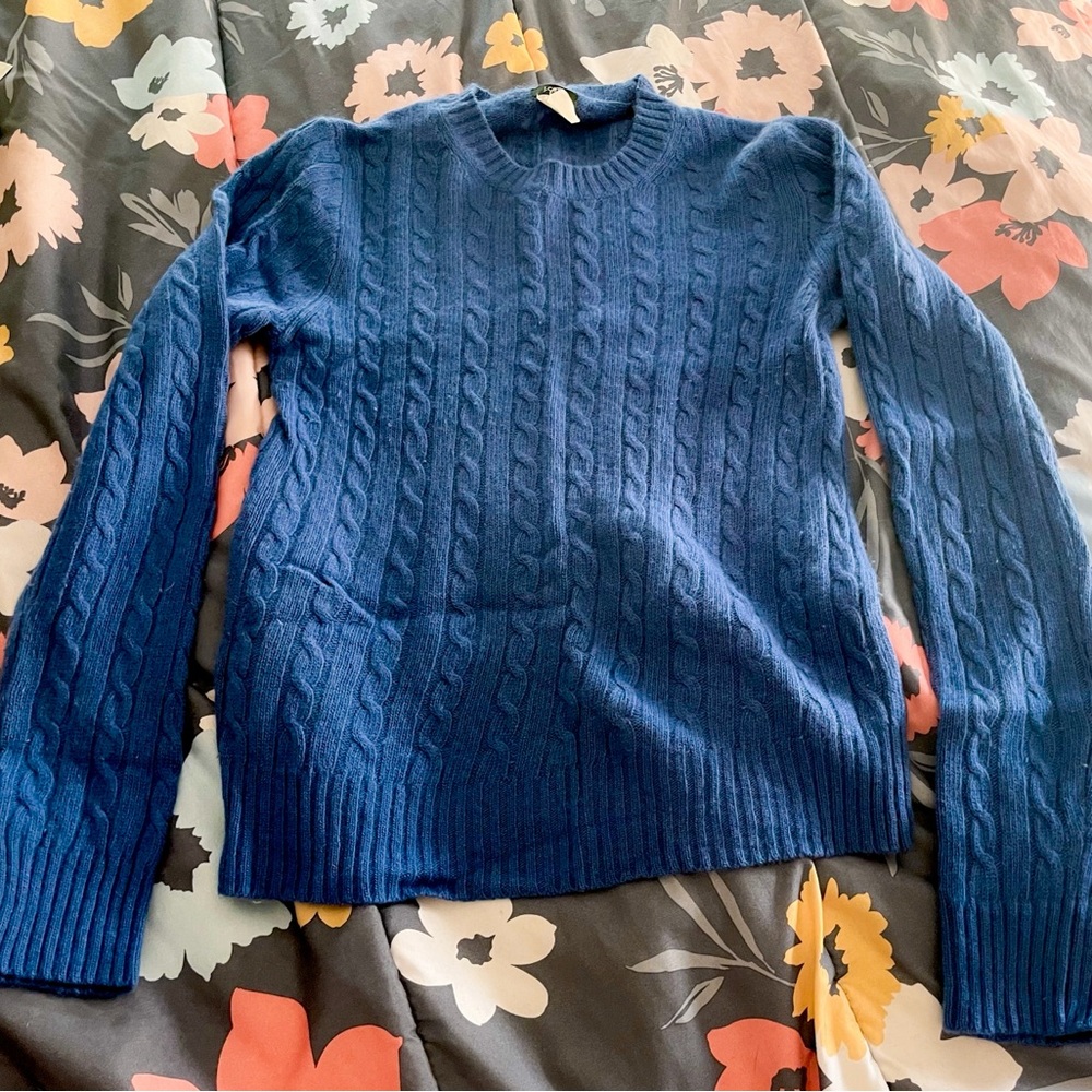 J. Crew Royal Blue Knit Sweater